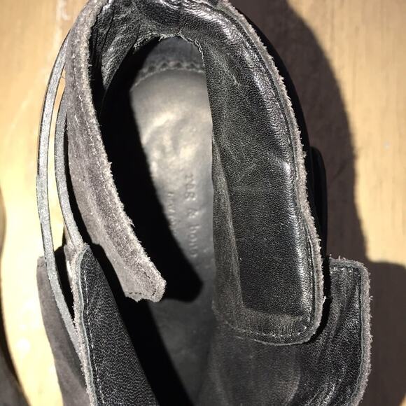 Rag & Bone Harrow Boots black suede 38.5 - Picture 9 of 13